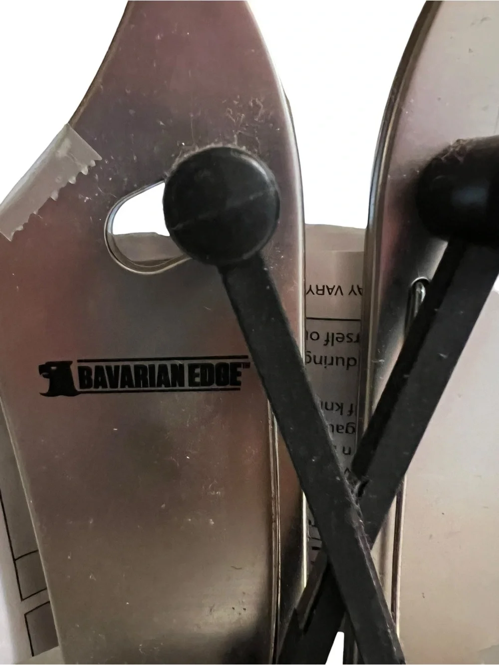 Bavarian Edge Knife Sharpener Bulbhead.com As Seen On TV Compact Design Tungsten